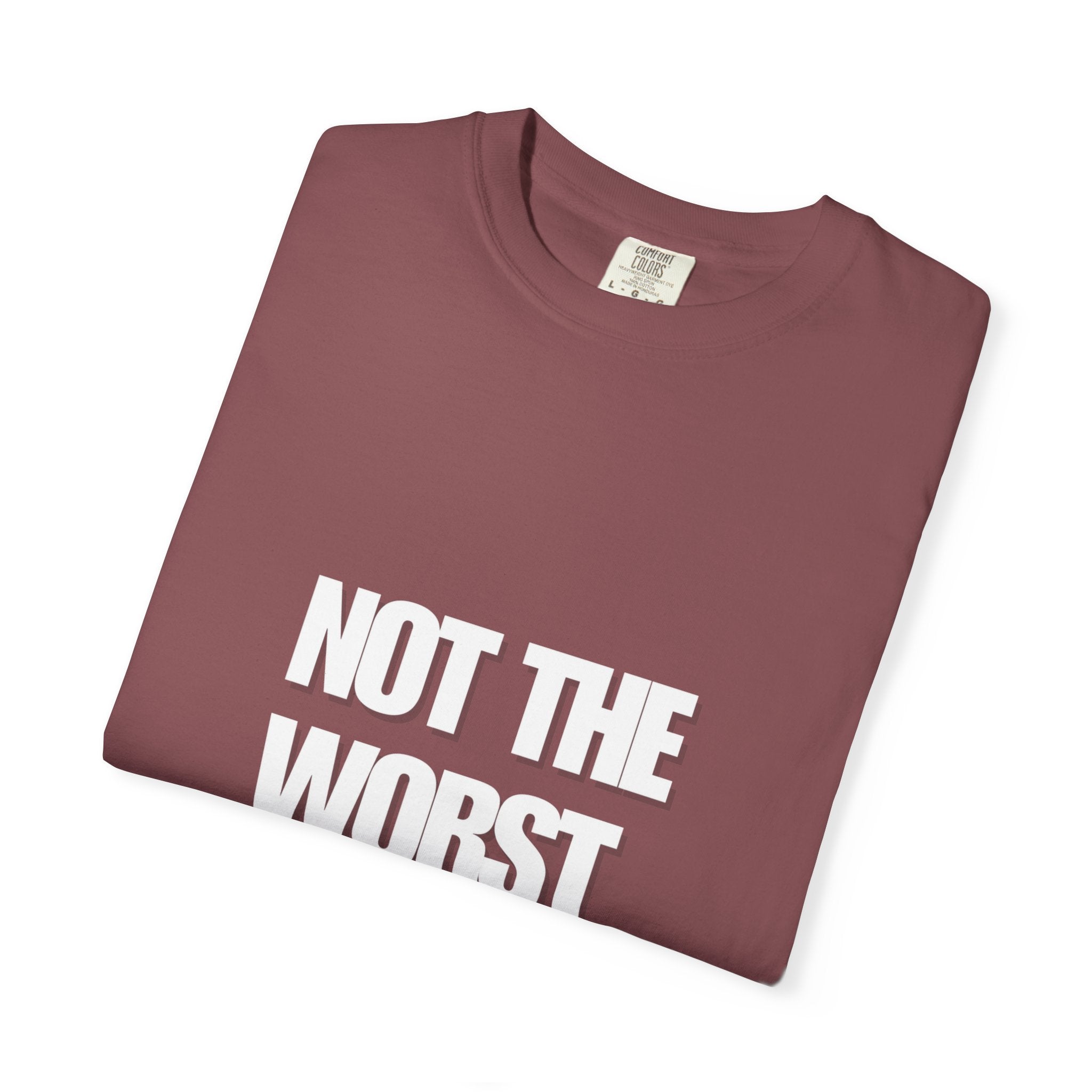 Humorous Unisex T-shirt: Not the Worst Employee | Funny Work Tee, Gift for Coworkers, Office Humor, Casual Wear